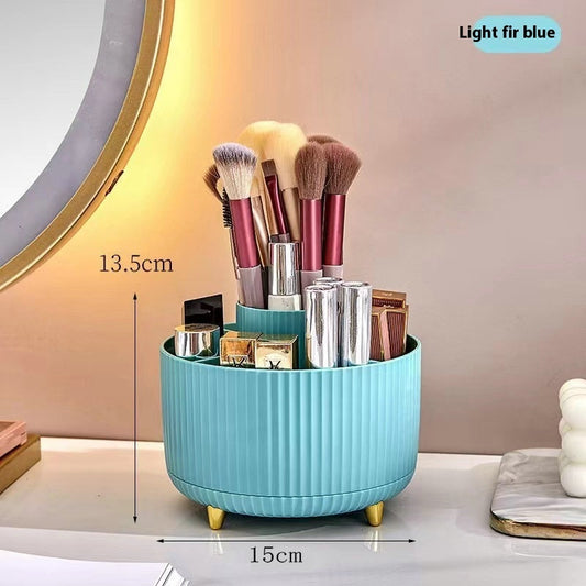 Stylish Rotating Makeup Organizer for Brushes and Essentials