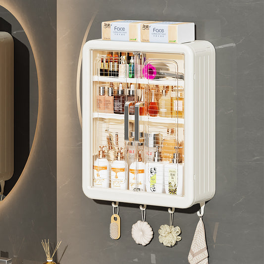 Bathroom Kitchen Storage Rack Wall-mounted Cosmetics Storage Cabinet